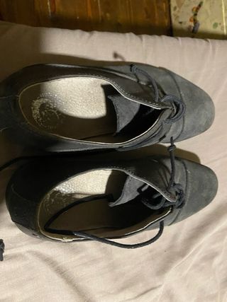 Zapatos Diesel Piel Talla 41 Gris