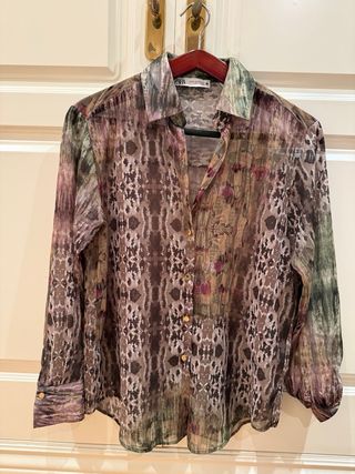 Camisa Zara Mujer Estampada