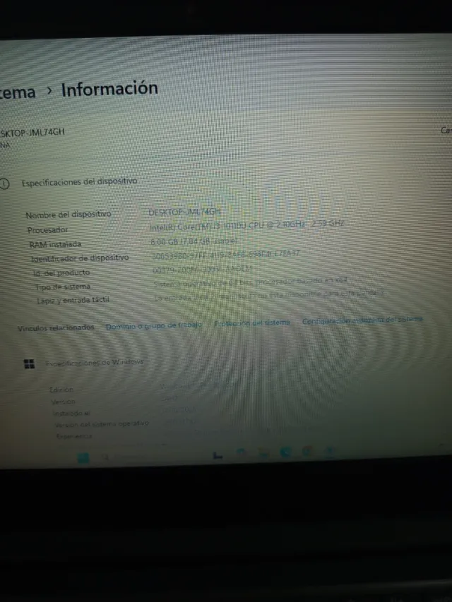 Portátil Intel  i3 10100U 10ma gen