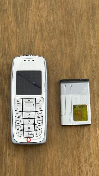 Teléfono Móvil Nokia Plata y Blanco
