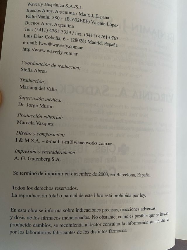 Manual de psiquiatría