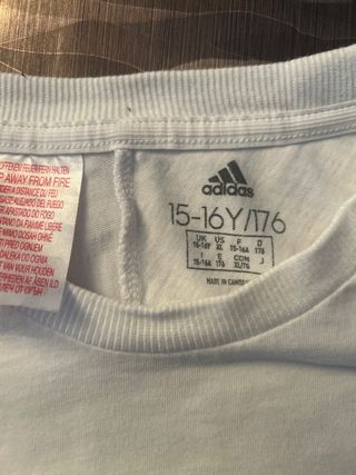 Camiseta Adidas Blanca Talla S