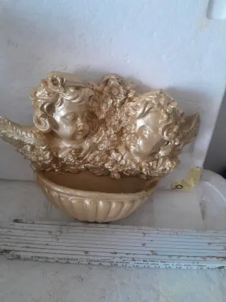 Acquasantiera Cherubini Oro Beige
