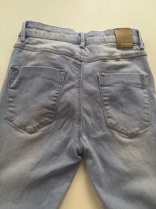 Jeans Tiro Alto Azul Claro