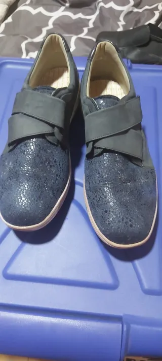 Zapatos planos mujer azul marino