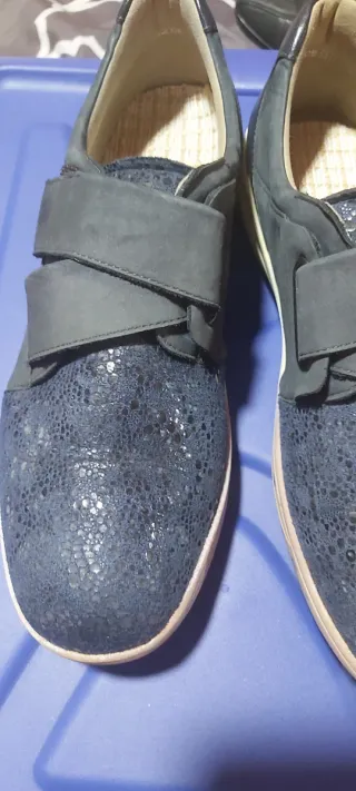 Zapatos planos mujer azul marino
