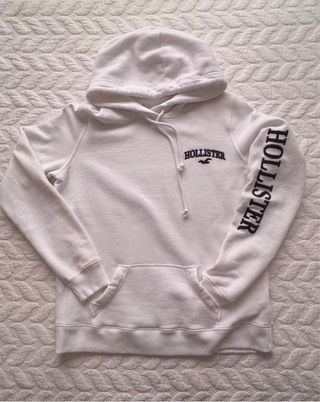 Sudadera Hollister Blanca con Capucha (unisex)