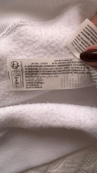 Sudadera Hollister Blanca con Capucha (unisex)