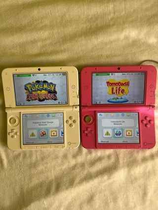 Nintendo 3DS XL Yoshi y Rosa