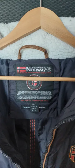 Cazadora Geographic Norway Hombre Talla L Azul