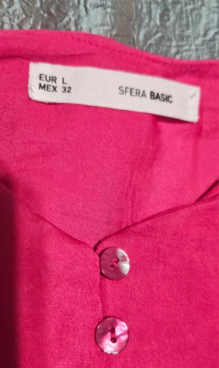 Camisa Fucsia Raso