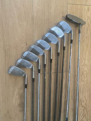 Juego 12 palos de golf zurdo marca Wilson ProStaff