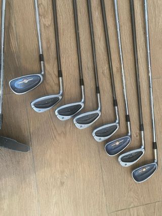 Juego 12 palos de golf zurdo marca Wilson ProStaff