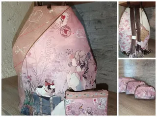 Conjunto Sweet Candy Mochila y Neceser
