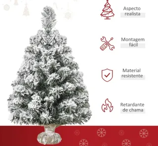 Árbol de Navidad Artificial 60cm con Nieve