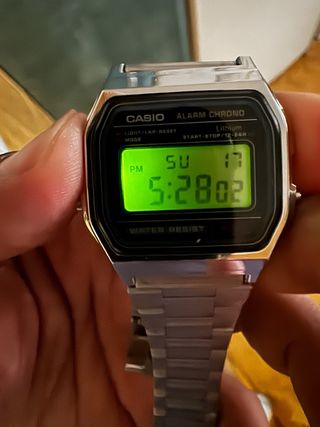 Reloj Casio Digital Plata ALARM CHRONO
