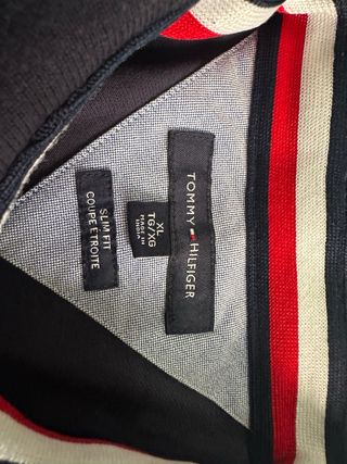 Camisetas tipo Polo Tommy Hilfiger XL Azul y Roja
