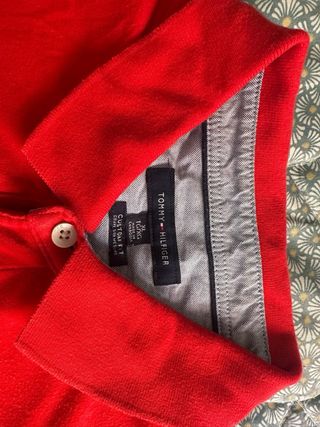 Camisetas tipo Polo Tommy Hilfiger XL Azul y Roja