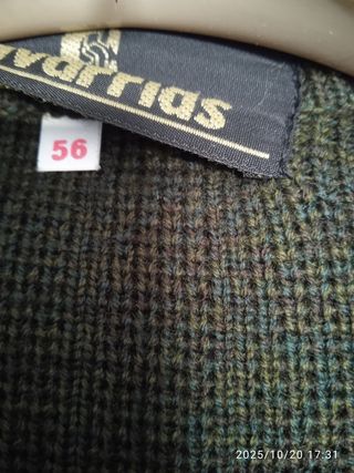  Cárdigan Chavarrias Hombre Lana Talla 56 Verde