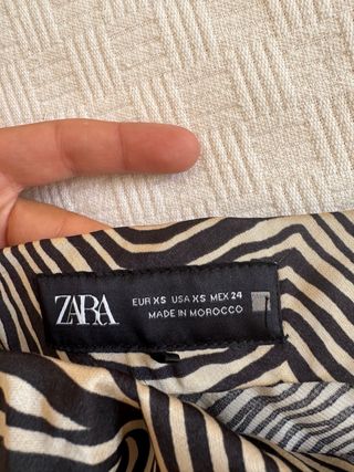 Falda Zara Estampado XS