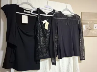 Lote 3 blusas mujer negras