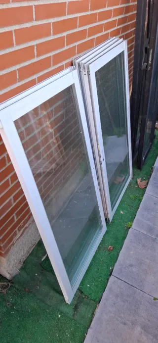 4 Ventanas de de aluminio Cristal climalit 
