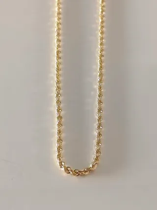 Cordón Salomónico de Oro de18k y 50cm.