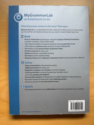 MyGrammarLab
INTERMEDIATE B1/B2
Libro de Inglés