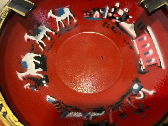 Cenicero oriental cloisonné vintage