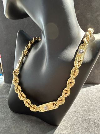 Cadena Cordón Oro Estilo Versace