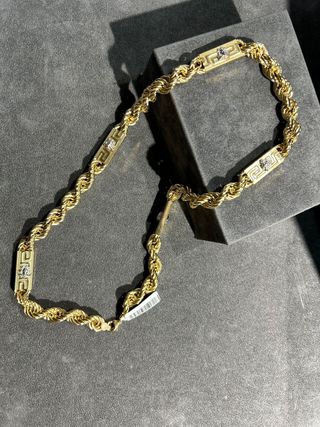 Cadena Cordón Oro Estilo Versace