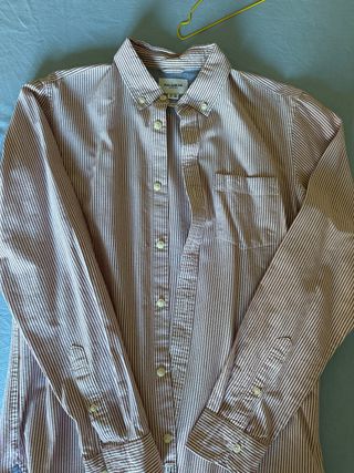 Camisa Pull&Bear Rayas Roja Talla S
