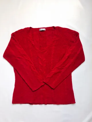 Jersey rojo trenzado