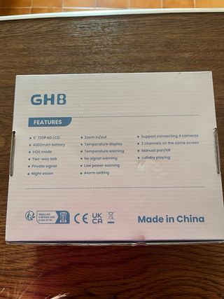 Monitor de Bebé GHB SM50B