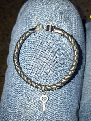 Pulsera Swarovski con Charm Corazón Llave