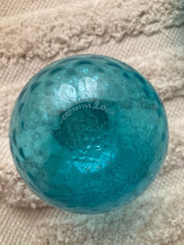 Coppia vasi Venini Balloton blu/verde acqua