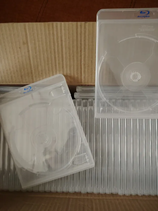 38 Fundas Blu-ray transparentes 2 discos