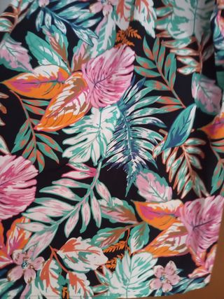 Vestido estampado flores XXL