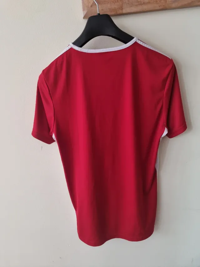 Camiseta deportiva Adidas Talla M Roja y Blanca