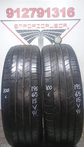 195 65 15 V KUMHO RUEDA AL 90% DE VIDA UTIL