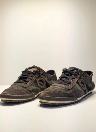 Zapatillas Marrones y Verdes con Aro