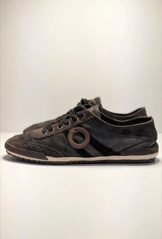 Zapatillas Marrones y Verdes con Aro