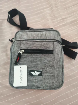 Bolso bandolera gris MIFES