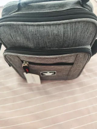 Bolso bandolera gris MIFES