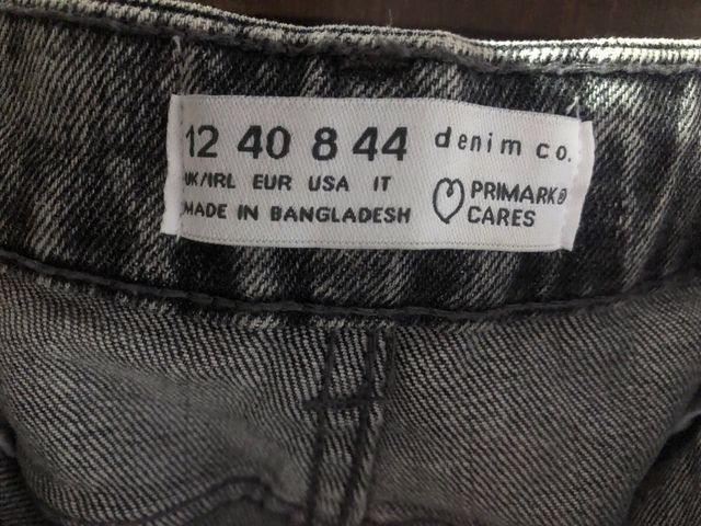 Pantalón vaquero gris Primark Talla 40