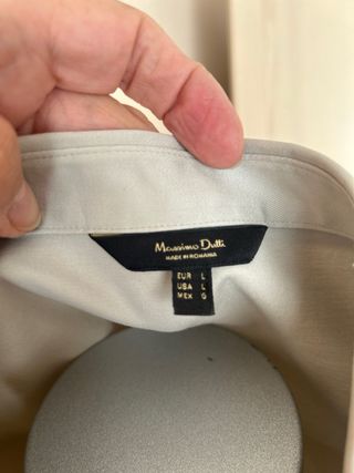 Blusa Massimo Dutti verde sin Mangas