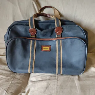 Bolsa de viaje vintage Vanguard piel vuelta.