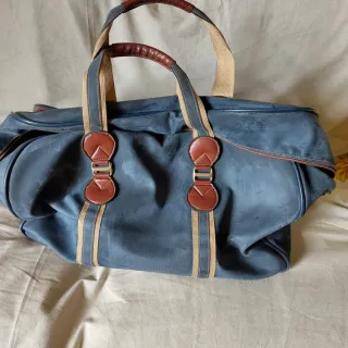Bolsa de viaje vintage Vanguard piel vuelta.
