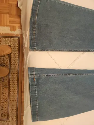 Pantalones vaqueros campana mujer