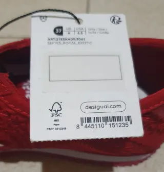 Scarpe Desigual Royal Exotic Rosso - 37